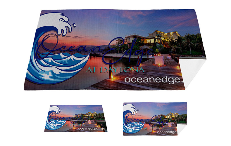 30” x 60” Full Color RPet Waffle Weave Sand Free Beach/Yoga Towel 30” x 60” Full Color RPet Waffle Weave Sand Free Beach/Yoga Towel